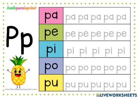 Consonate p