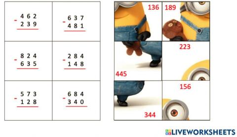 Subtraction puzzle