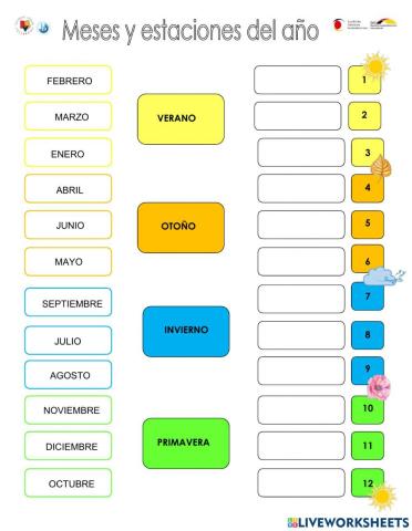 Meses y estaciones del año