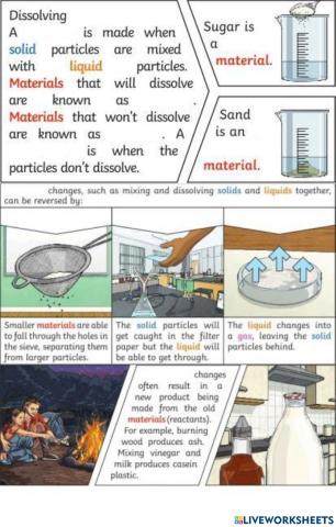 Reversible and irreversible changes