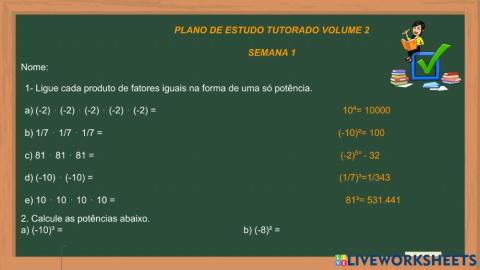 Plano de estudo tutorado volume 2