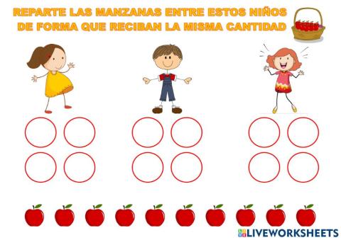 Repartir las manzanas