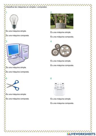 Màquines simples i compostes