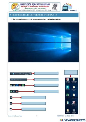 5. Reto Reiche. Escritorio de Windows 10