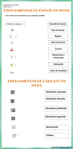 Herramientas de word