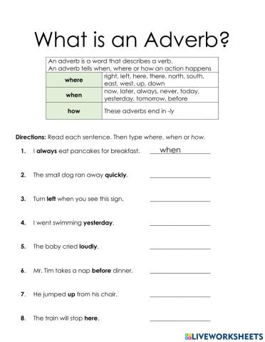 What Are Adverbs?