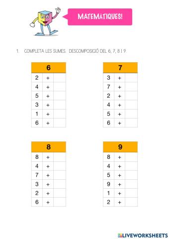 Descomposició de nombres