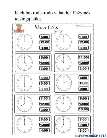 Matematika 1kl