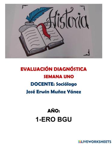 Evaluación diagnostica