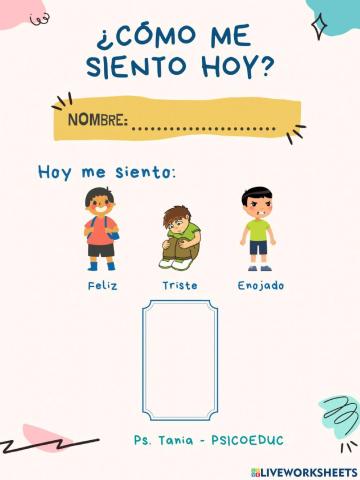 Educación Emocional: ¿Cómo me siento hoy?