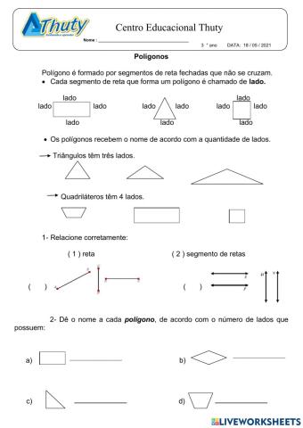 3 ano matemática