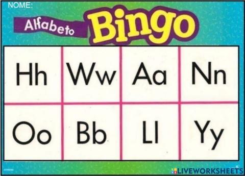 BINGO ALFABETICO 5