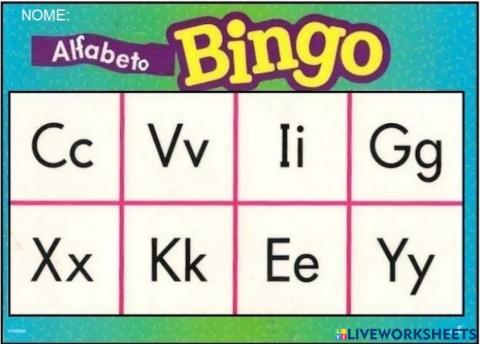 BINGO ALFABETICO 6