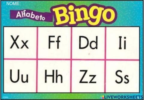 BINGO ALFABETICO 7