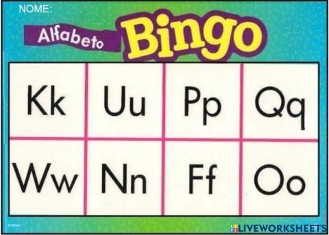 BINGO ALFABETICO 19