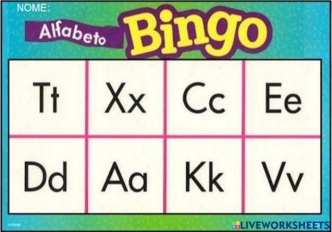 BINGO ALFABETICO 23