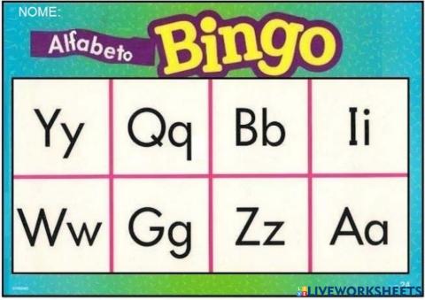 BINGO ALFABETICO 24