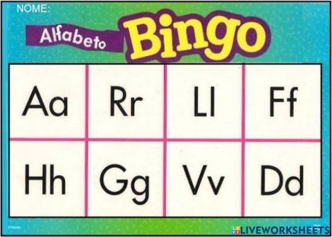 BINGO ALFABETICO 26