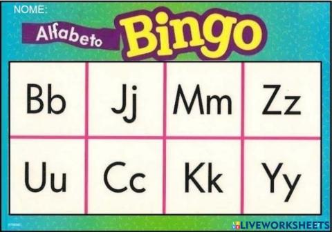 BINGO ALFABETICO 27