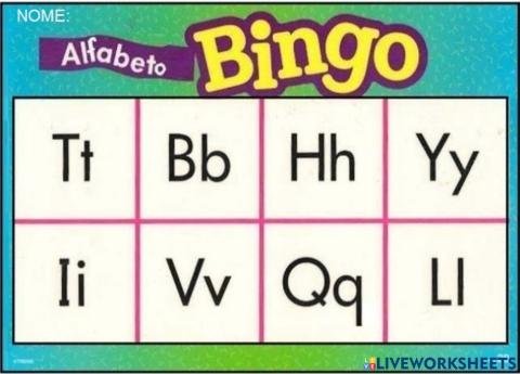 BINGO ALFABETICO 27