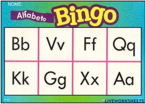 BINGO ALFABETICO 31