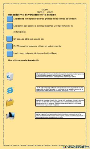 Los iconos de windows