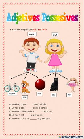 Adjetives possessives