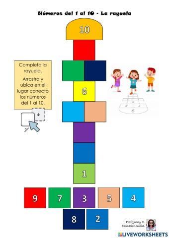 Números del 1 al 10 - La Rayuela