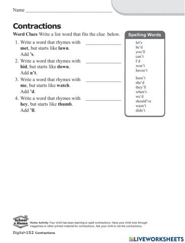 Contractions Act