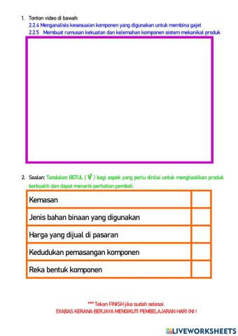 Mekanikal latihan 1