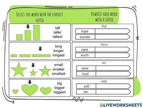 Suffix -er and -est