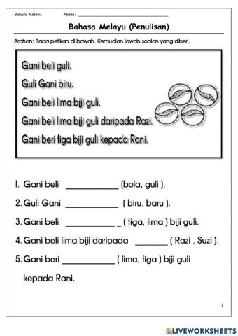 Latihan Bacaan Bergred 【2】