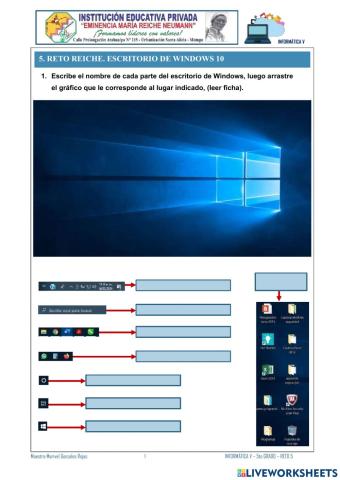 5. Reto Reiche. El Escritorio de Windows 10