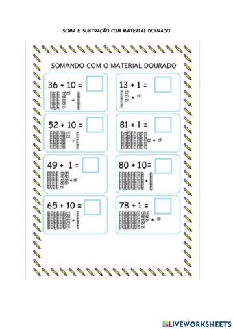 Soma e subtração