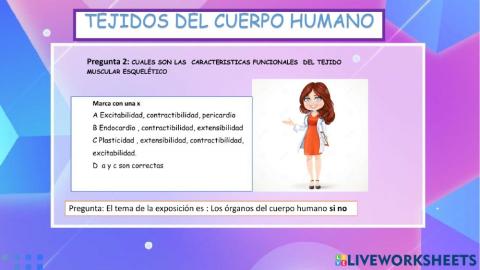 Tejido del cuerpo humano