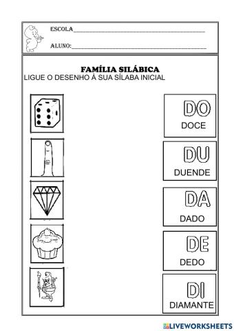 Famílias silabicas