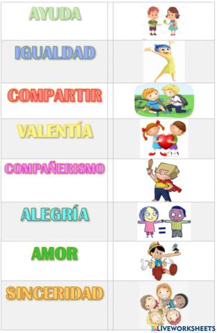 Los valores