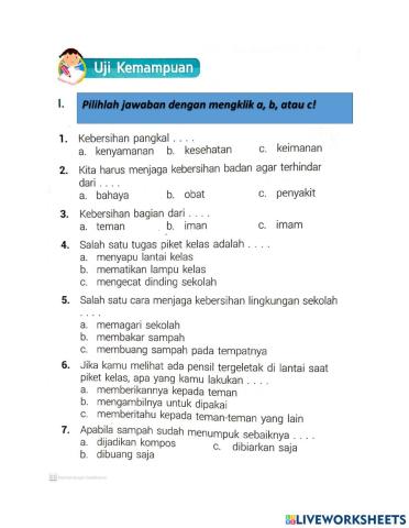 Menjaga Kebersihan Lingkungan Kelas & Sekolah