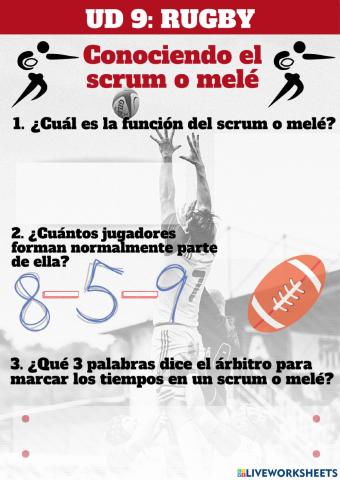 Conociendo el scrum o melé