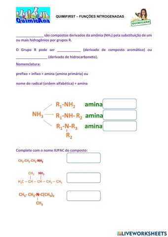 Quimifirst - Funções Nitrogenadas