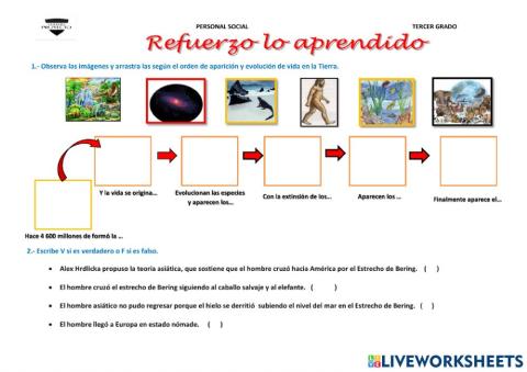 El origen de la vida y el poblamiento de América