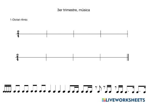 Dictat rítmic (6è, 3er tri)