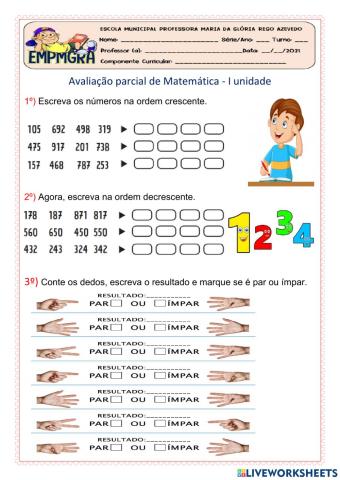 Avaliação parcial