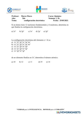 Configuración electrónica