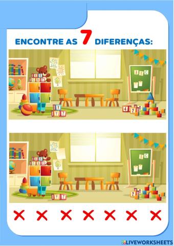 Encontre as 7 diferenças 2