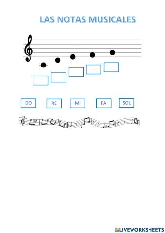 Las notas musicales