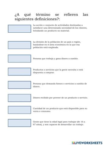 Términos de Economía