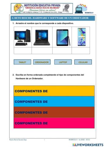 6. Reto Reiche, Hardware y Software de un ordenador.