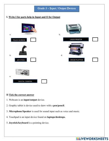 Input-Output Devices