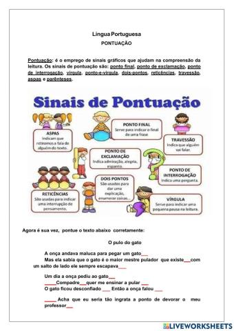 Sinais de pontuação